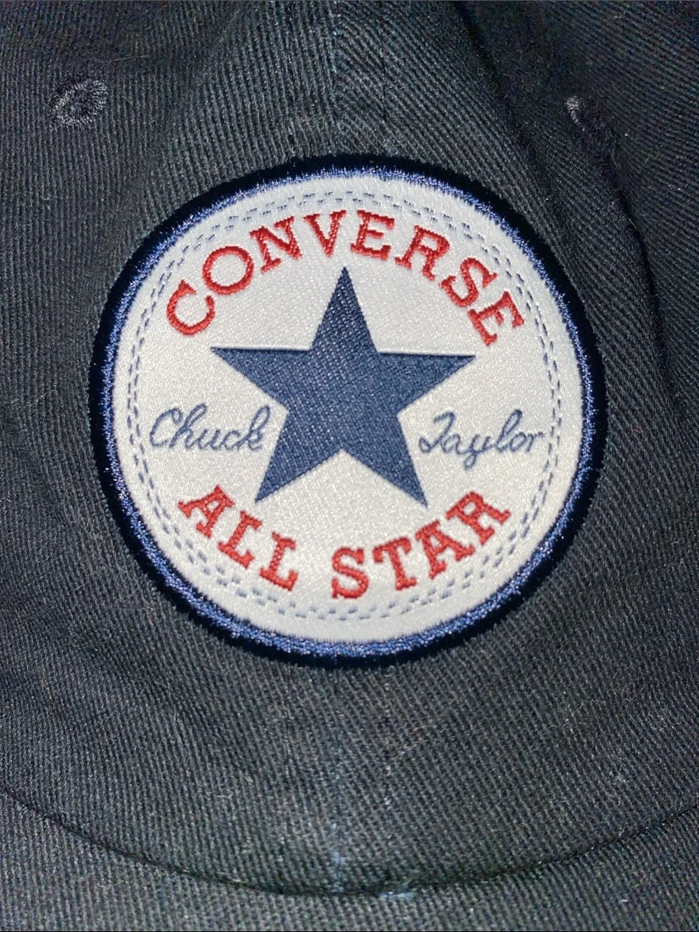 CONVERSE Tip off Chuck Taylor All Star Patch black baseball dad cap size OSFA